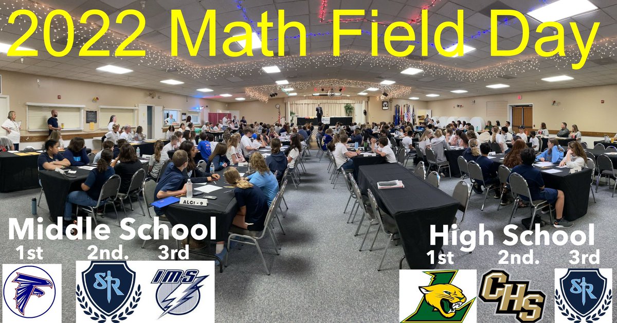 CitrusMath's tweet image. Congratulations to Citrus Springs Middle School and Lecanto High School for taking 1st place at our annual Math Field Day event at the Elks Lodge.
Thank you CCEF @CCEduFoundation and SunCoast Credit Union @SuncoastCU for making this event possible. 
#CitrusMath
@CitrusSchools
