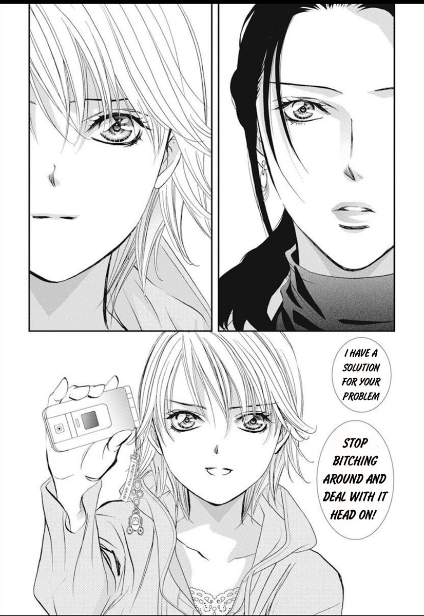 fruitdragona's tweet photo. This is not canon but something I wanted Kyoko to tell her friend. When Kyoko faces a crisis for example the Momiji audition, she went there and showed them who's the boss so to speak. Kanae's acting is weaker than I thought. Also her attitude when a problem arises. #act304 #SB https://t.co/Y26xeLm0lD