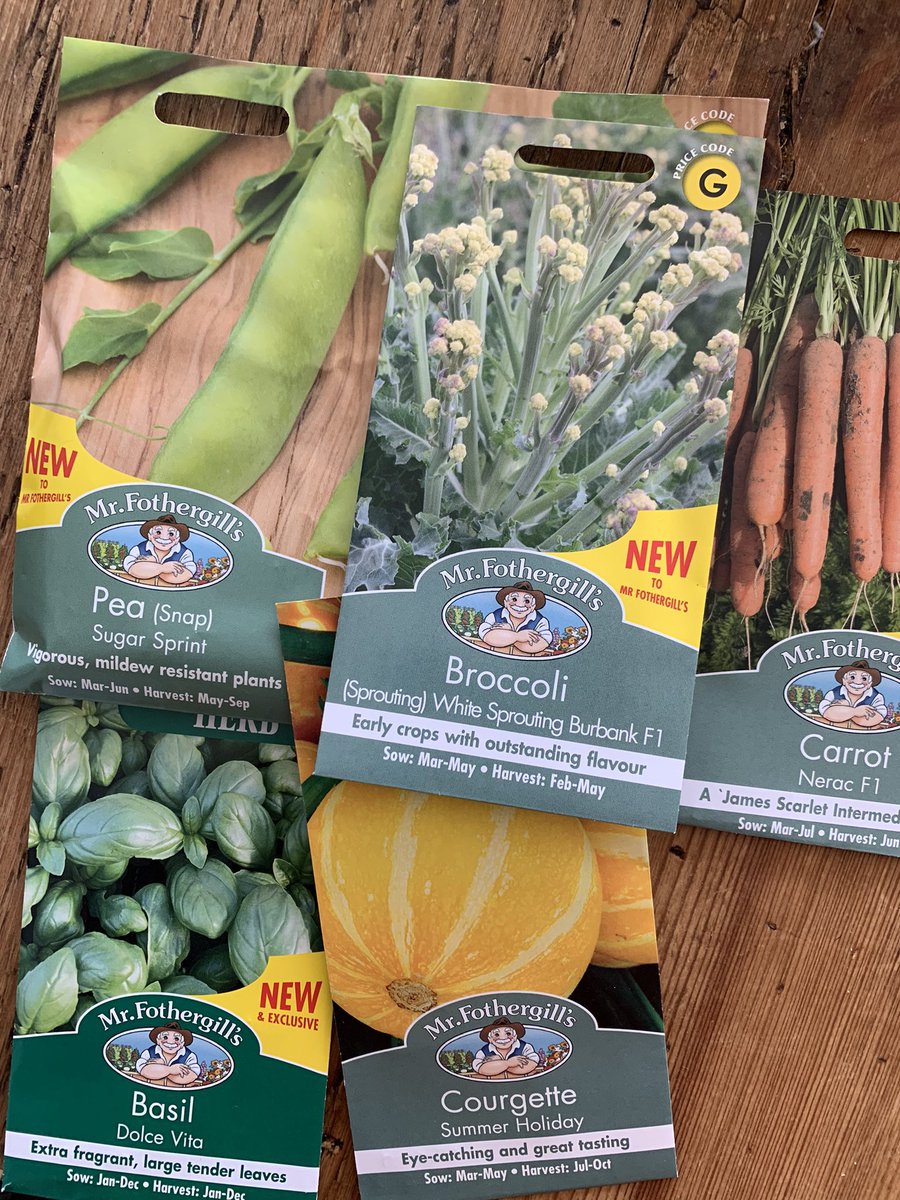 Thank you <a href="/mrfothergill/">Mr Fothergills Seeds</a> for my competition prize! Really excited to give these new seeds go, especially the white sprouting broccoli!
#growyourown #growfromseed #growsomethingnew