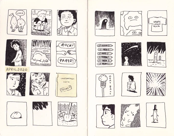 #tinydays march 2020 - april 2020! (inside the secret folder is....a cat drawing) 