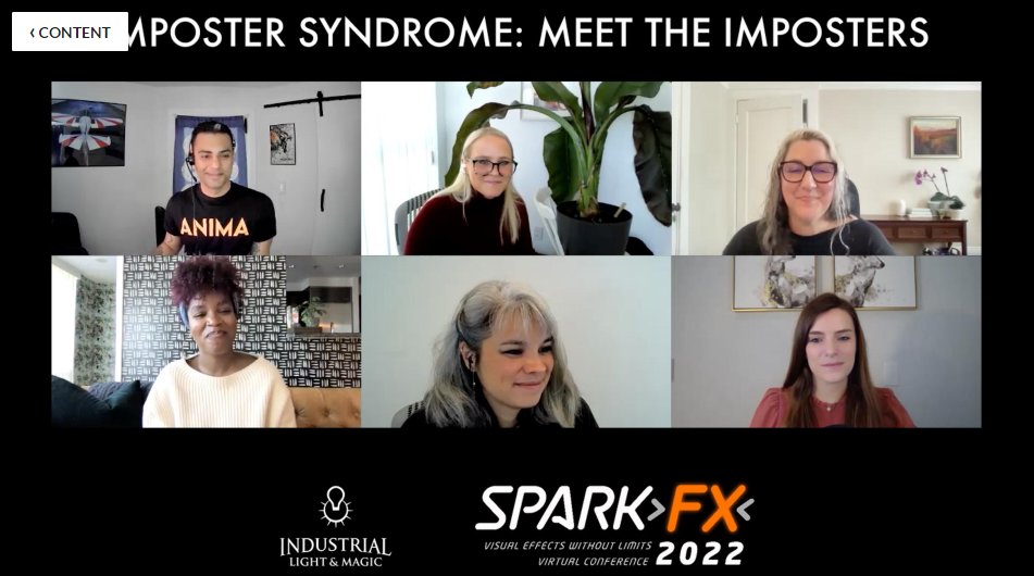 vansig's tweet photo. NOW LIVE: Imposter Syndrome: Meet the Imposters w/ @ILMVFX 

Join Q&amp;A: https://t.co/qFXzjC6eXA

#sparkfx #sparkfx2022 #sparkconference #sparklive https://t.co/okHiinWP2J