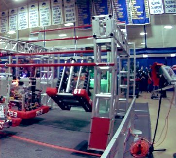 That’s a wrap on Comp Day 1 here at <a href="/NE_WNEDistrict/">Western New England District Event</a> for Team 61! Catch us hanging-10 (literally!) for our matches starting early tomorrow on Sunday morning, including the first match of the day: QM 52, QM 60, QM 65, &amp; QM 71. Get some rest, everyone — we’ll all need it!