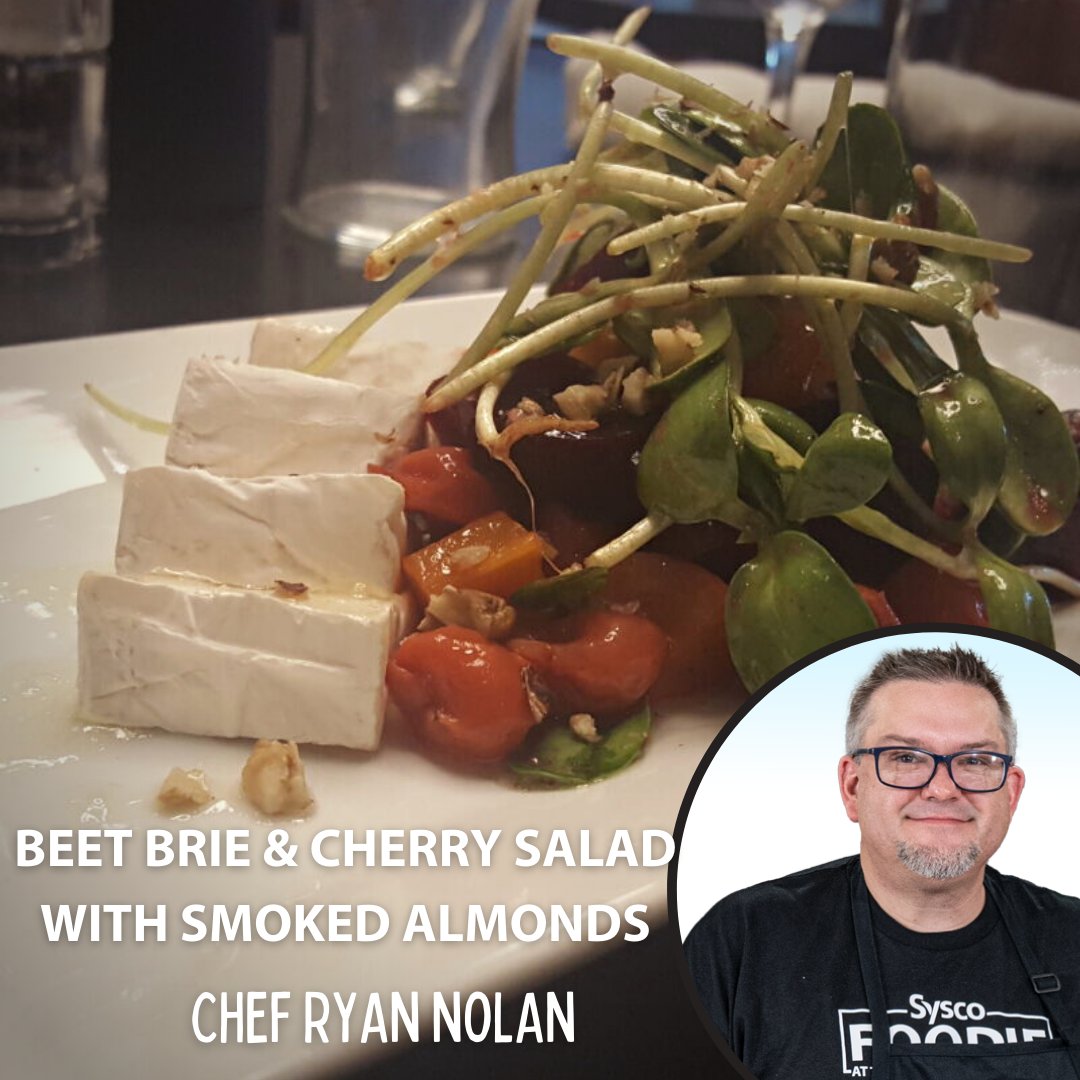 Sysco's tweet photo. Whether it's the tartness of the cherries or the burst of beet flavor, your customers will come back again & again to savor this Beet Brie & Cherry Salad created by Chef Ryan Nolan of our Eastern Wisconsin.
Get the recipe here. https://t.co/b2dbKmXRk4 #Chefrecipe https://t.co/FeJelKrYxx
