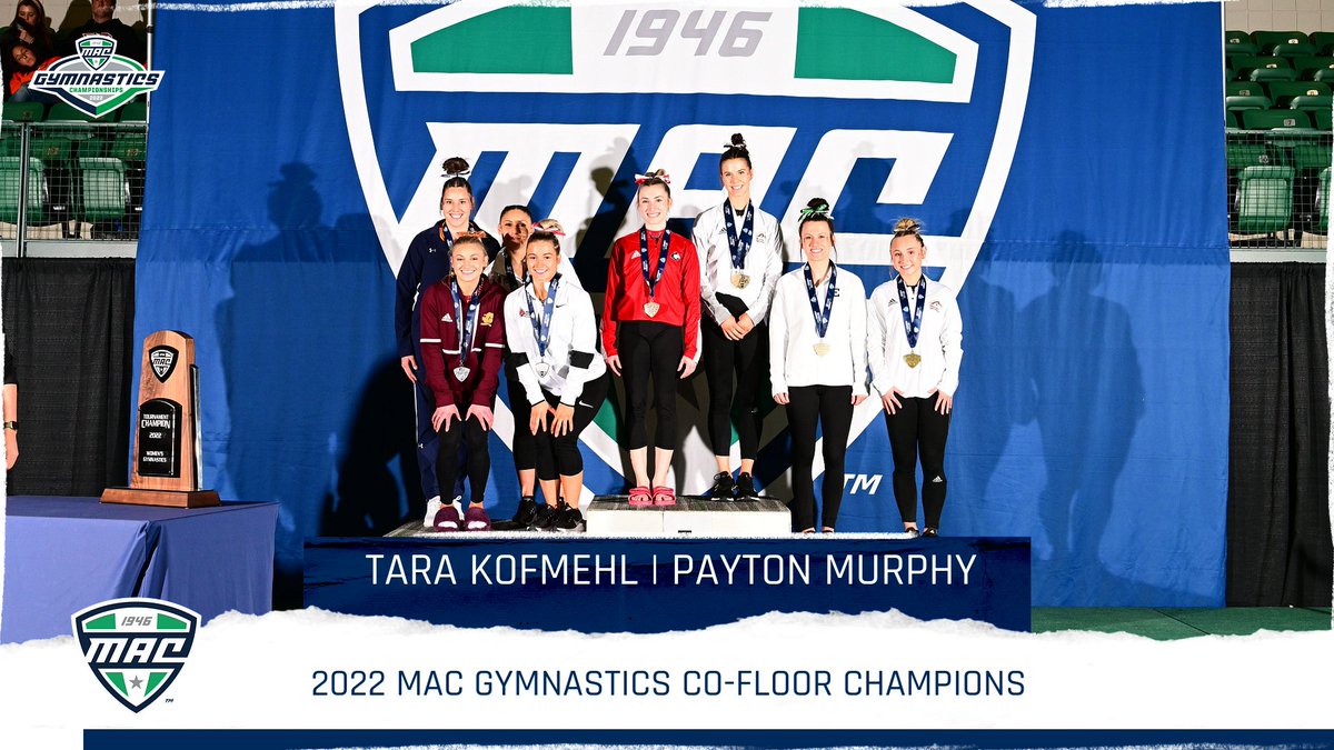 🚨2022 MAC Gymnastics Co-Floor Champions🚨

<a href="/Niugymnastics/">NIU Gymnastics</a> Tara Kofmehl
<a href="/WMU_Gymnastics/">Western Michigan Gymnastics</a> Payton Murphy

#GoHuskies | #LetsRide | #MACtion