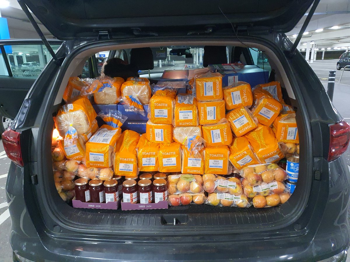 Shopping for food hub done if you want to help and donate please dm me