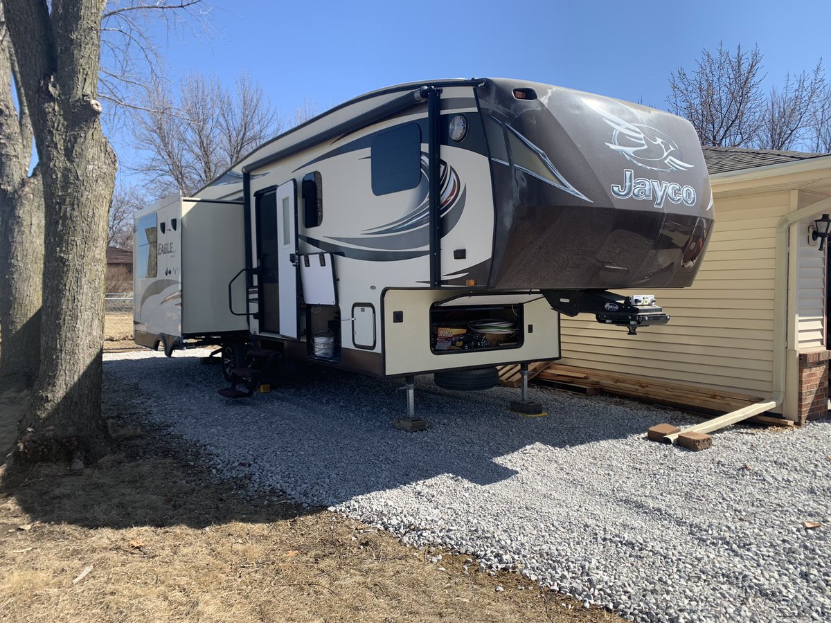 She is home for the season!! Looking forward to great camping season! <a href="/GoRVing/">Go RVing</a> #camping!