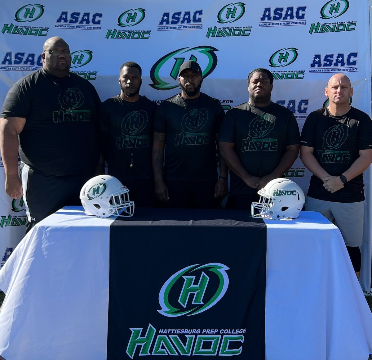 The Hattiesburg Prep College Coaching Staff at our open workout this morning.  Next open workout for unsigned players ages 17-22, will be on April 23rd.
