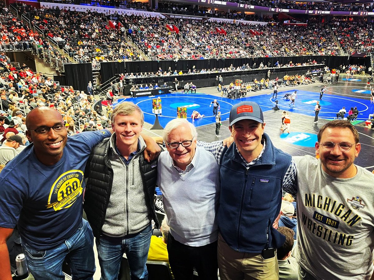 reedlandry's tweet photo. Back in person for the first time since 2019 #NCAAWrestling #marchmatness https://t.co/ZBi8fRHxtV