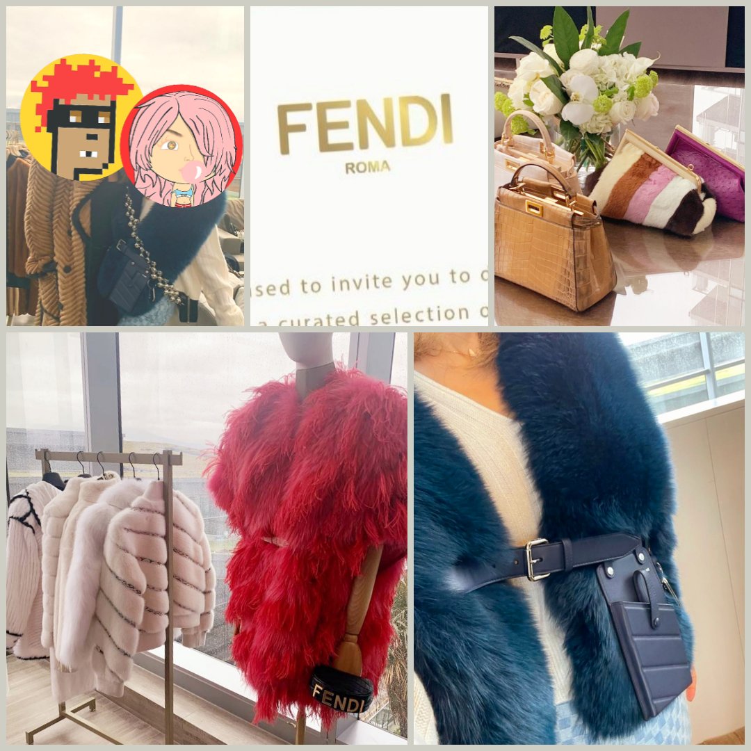 ReginaBee_NFT's tweet photo. Was at @Fendi event IRL.
With our #xPunk #FierceModel PFPs lol https://t.co/ytzyZ4HJ76