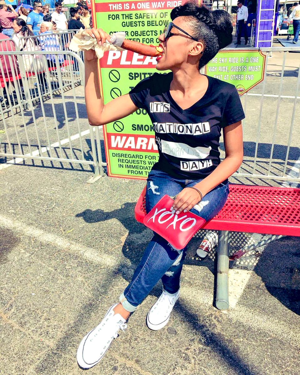 totallyrandie's tweet photo. 5 years ago I created a re-writeable shirt to celebrate your favorite national day &amp; my sister modeled it before it’s launch @RODEOHOUSTON. Happy #NationalCornDogDay ☺️ @ItsNationalDay https://t.co/vWrGTgenQJ