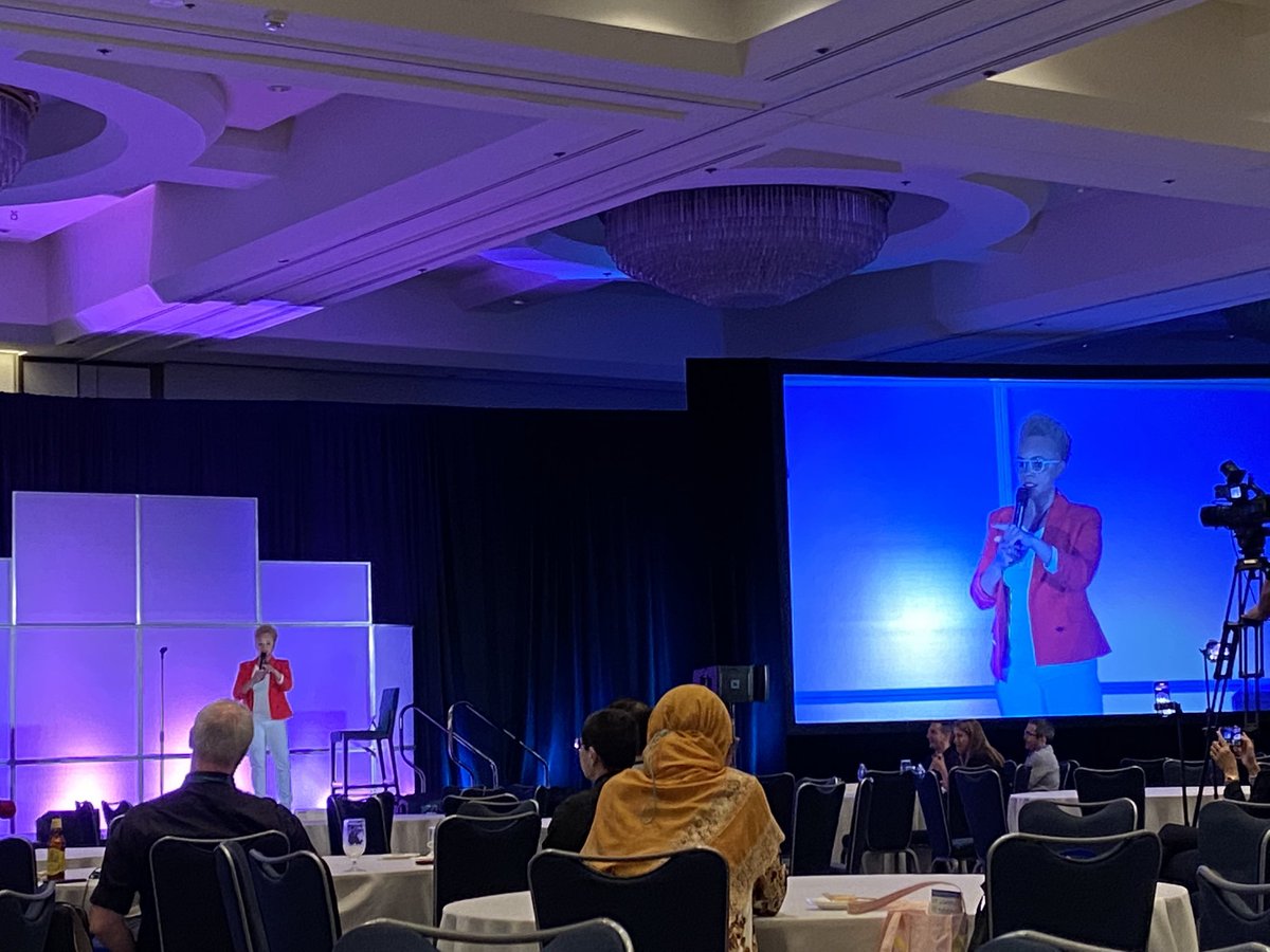 ElderPsychiatry's tweet photo. Watching a great show from @JSmilesComedy! First comedy show to break up pandemic stress at #AAGP22 https://t.co/DsuJvoQtWO
