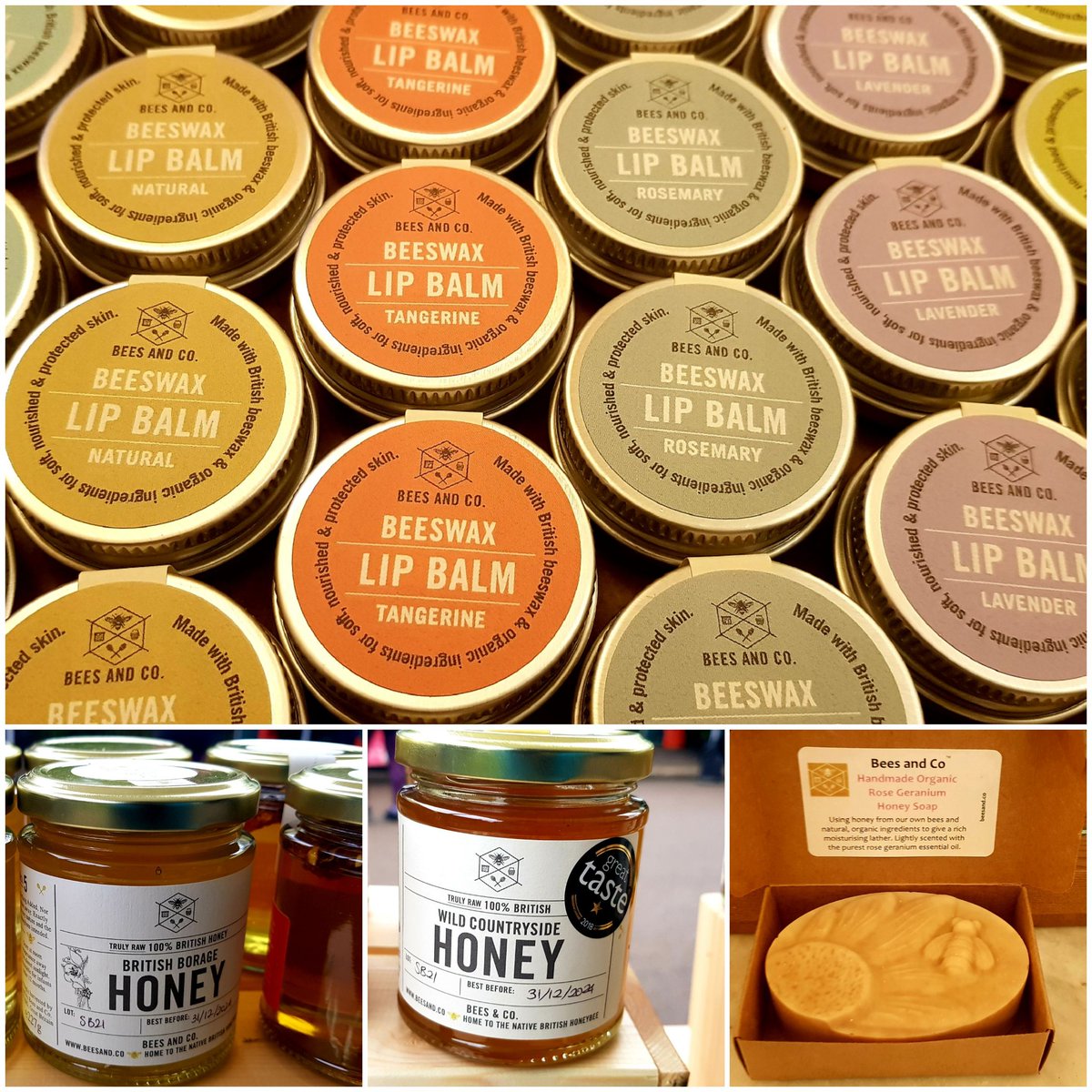Just in time for mothers day.  Our new organic beeswax lip balms are now ready.  On our website from end of March alongside our pure British honey, soaps, luxury honey and be friendly seeds.

#lipbalms #soaps #rawhoney #beeswax #britishhoney #victoriaparkmarket #beesofinstagram