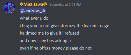 MistJawaYT's tweet photo. for the people calling me a liar here's further evidence i didnt want this to be leaked 

the person that gave the leaks was some1 from my server i didnt i tried my best to keep it hidden
and you can even ask the ppl from the server
@Jimboh11 @AuraSV11 @iTrility https://t.co/oT5ZO4Hp56