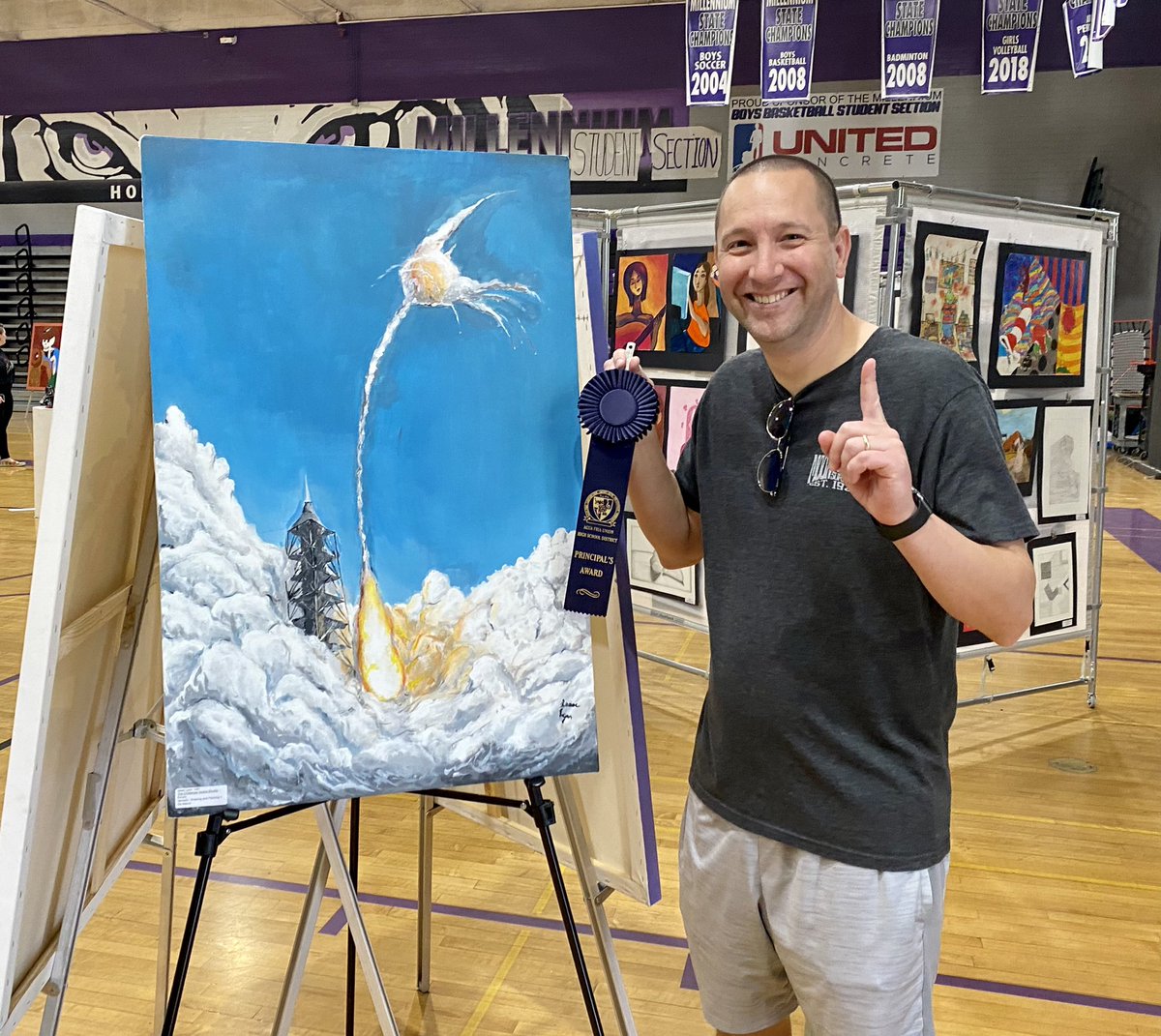 VerradoArt's tweet image. It’s been an amazing day here at the AFUHSD Arts Showcase! Check out our talented students! There’s still an hour left in the event, come on by and see some art! 🎨🖌#AFUHSDarts