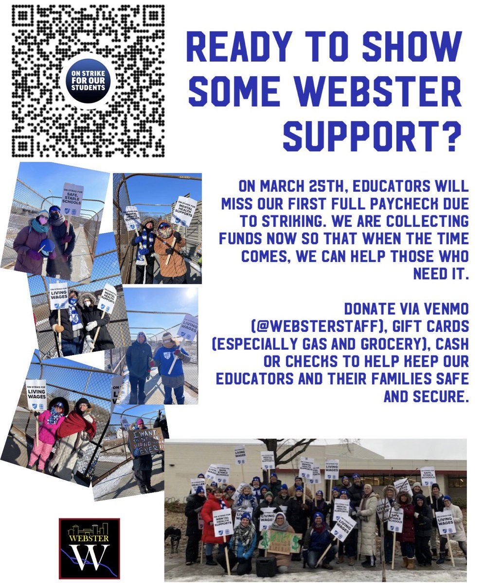 raycraftaj's tweet photo. .@MFT59 is fighting for:

✏️Smaller class sizes

✏️Addressing educator &amp; support staff shortages

✏️Recruiting and retaining teachers of color

✏️Fair compensation for educators &amp; and school staff
#SafeAndStableMPS https://t.co/JrOBj1qvWs