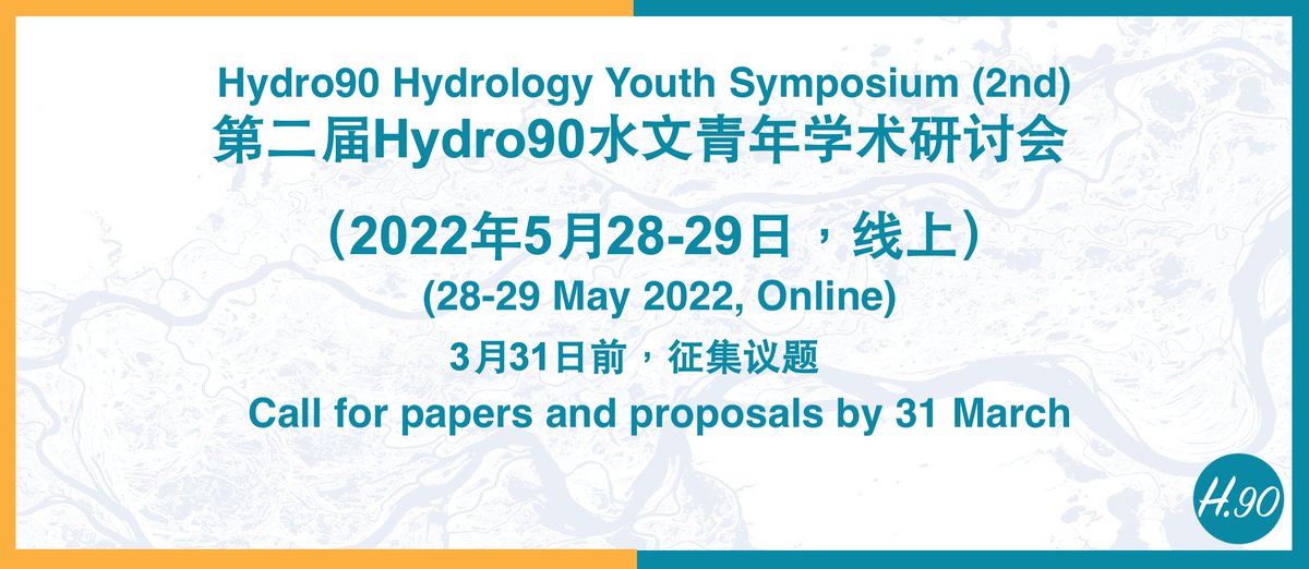 Hydro90 (@hydro90er) on Twitter photo 💡Hydro90 Hydrology Youth Symposium (2nd) is coming on May 28-29, 2022. 
👩🎓Aim to promote networking and communications among young scholars.
🙋♀️Apply to serve as a workshop convener by March 31! International researchers are welcome!!
🔗For more details, check the threads! 💡Hydro90 Hydrology Youth Symposium (2nd) is coming on May 28-29, 2022. 
👩🎓Aim to promote networking and communications among young scholars.
🙋♀️Apply to serve as a workshop convener by March 31! International researchers are welcome!!
🔗For more details, check the threads!