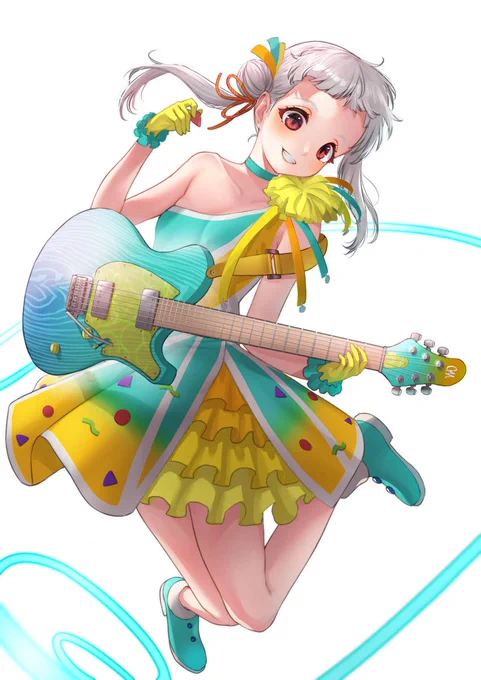 Chisato Arashi × Electric Guitar

Mayones Legend V22
"Tokonatsu☆Sunshine" Signature 