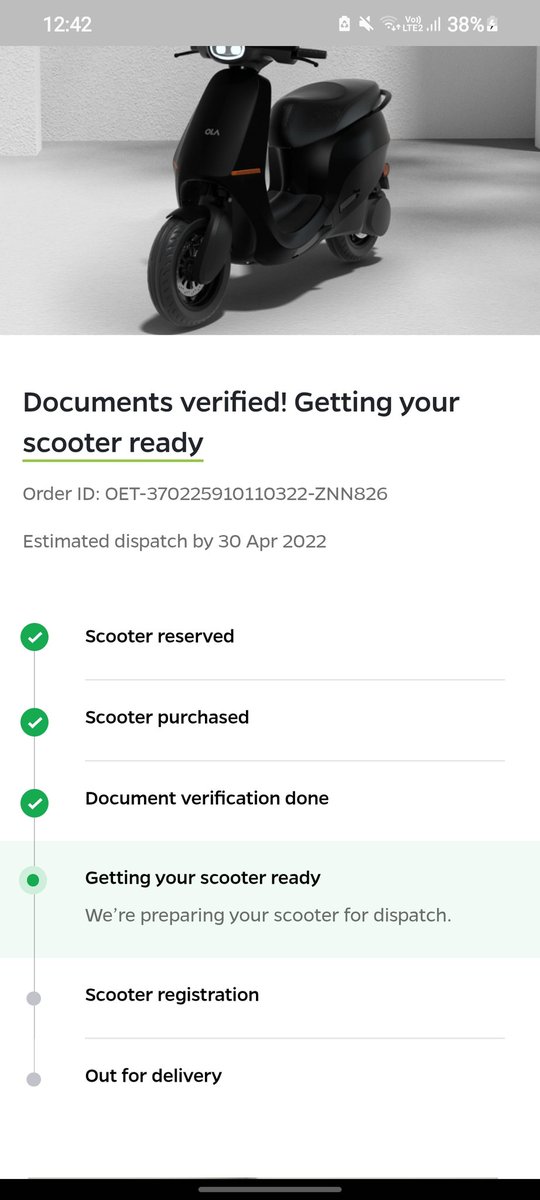 HarshVaghani12's tweet photo. @OlaElectric @AshokDhakane12 @OlaElectric If I have a similar condition, how many days will I get a scooter? 
Because I am very exaited https://t.co/PBB9Km11hS