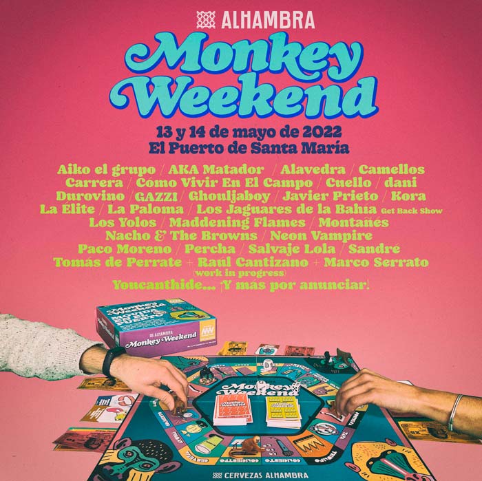 elenanorabioso's tweet photo. Ya están aquí los primeros confirmados para una nueva edición del #MonkeyWeekend de El Puerto de Santa María: https://t.co/KvHaunMGMj https://t.co/YWXY3JhE35