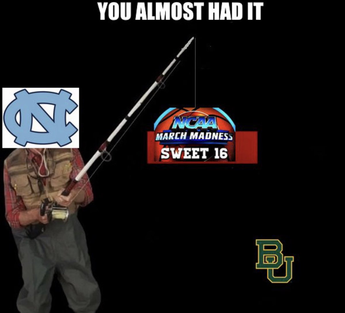 KJinxNC's tweet photo. LOL #Baylor #Goheels #UNC #NCAAB #MarchMadness https://t.co/srOXDoD3fZ