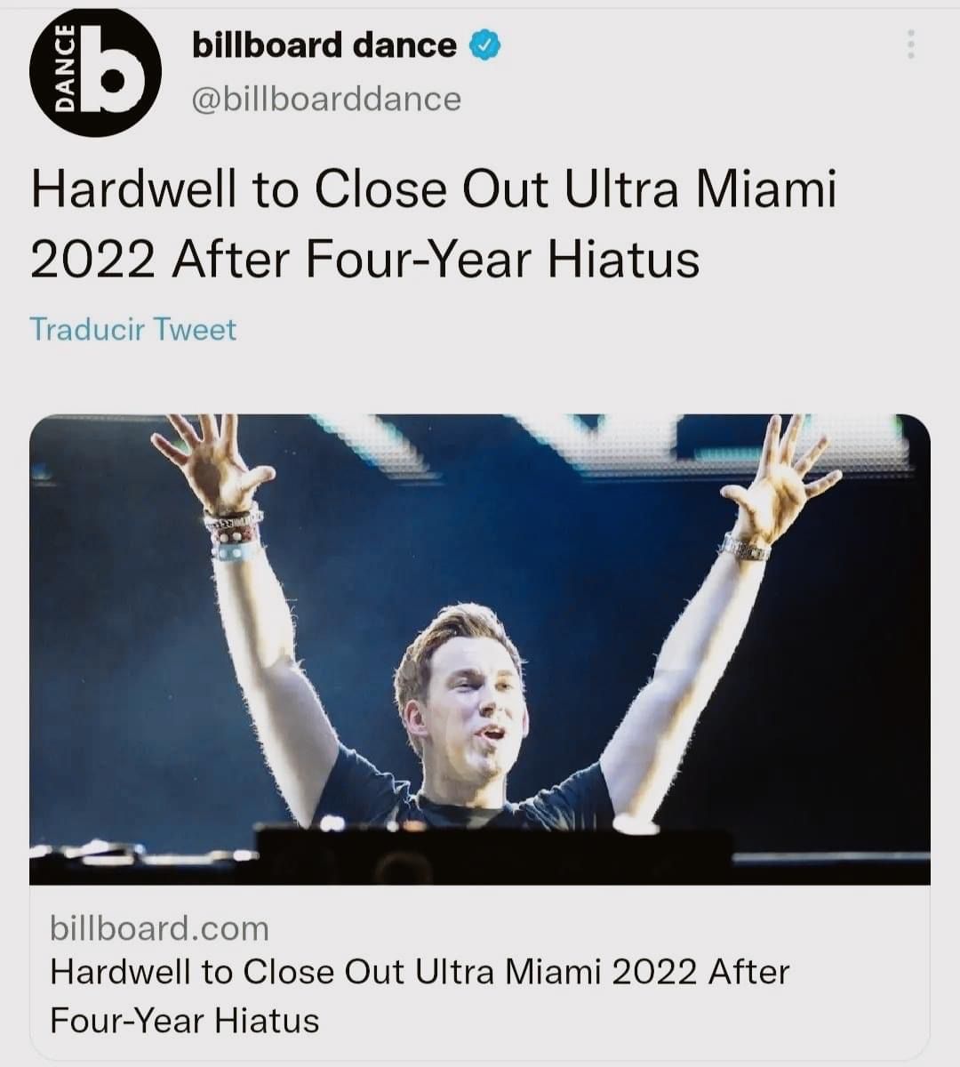 EMPOTV's tweet photo. ¡Lo que se viene! 

Hardwell está de regreso en @ultra 🔥

CC: @billboard https://t.co/3Wnp2UEXol