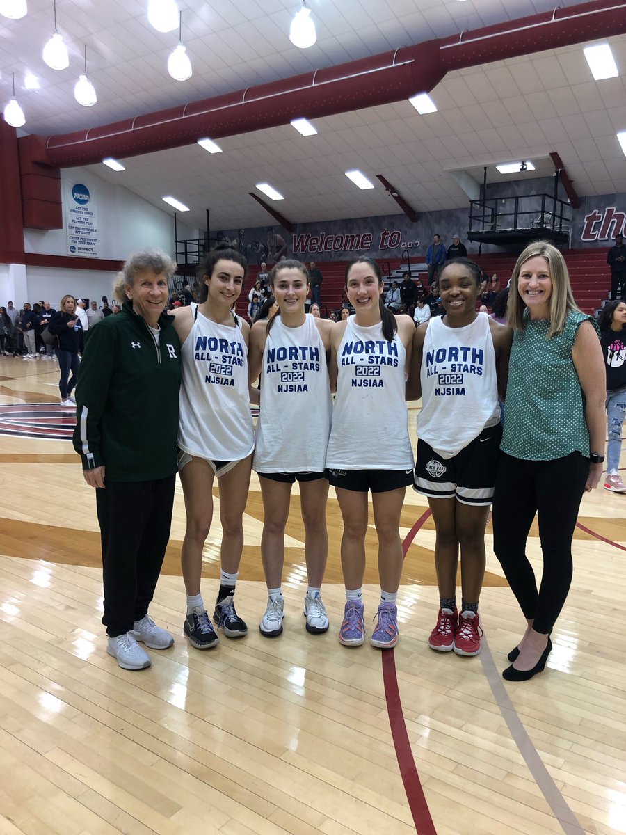Congrats to these All Stars representing the North in the North v South game today! Gina Gaccione, Madison Schiller, Julia Corella, and Cierra Pearson coached by Sandy Gordon and Colleen Malzahn bring home a victory to Bergen County! <a href="/RamapoGirls/">Ramapo Girls Basketball</a> <a href="/LadyCavos_Bball/">Coach Colleen Malzahn</a> <a href="/VarsityAces/">Varsity Aces</a>
