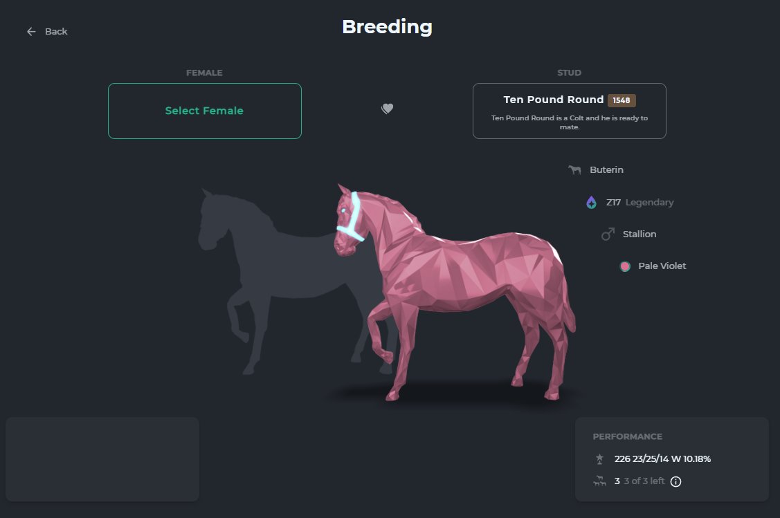 High VAR Supercoat in stud. 

First 3 covers available @ min fee 
0.0189 ETH ($55.81 USD)

zed.run/102969/select-…