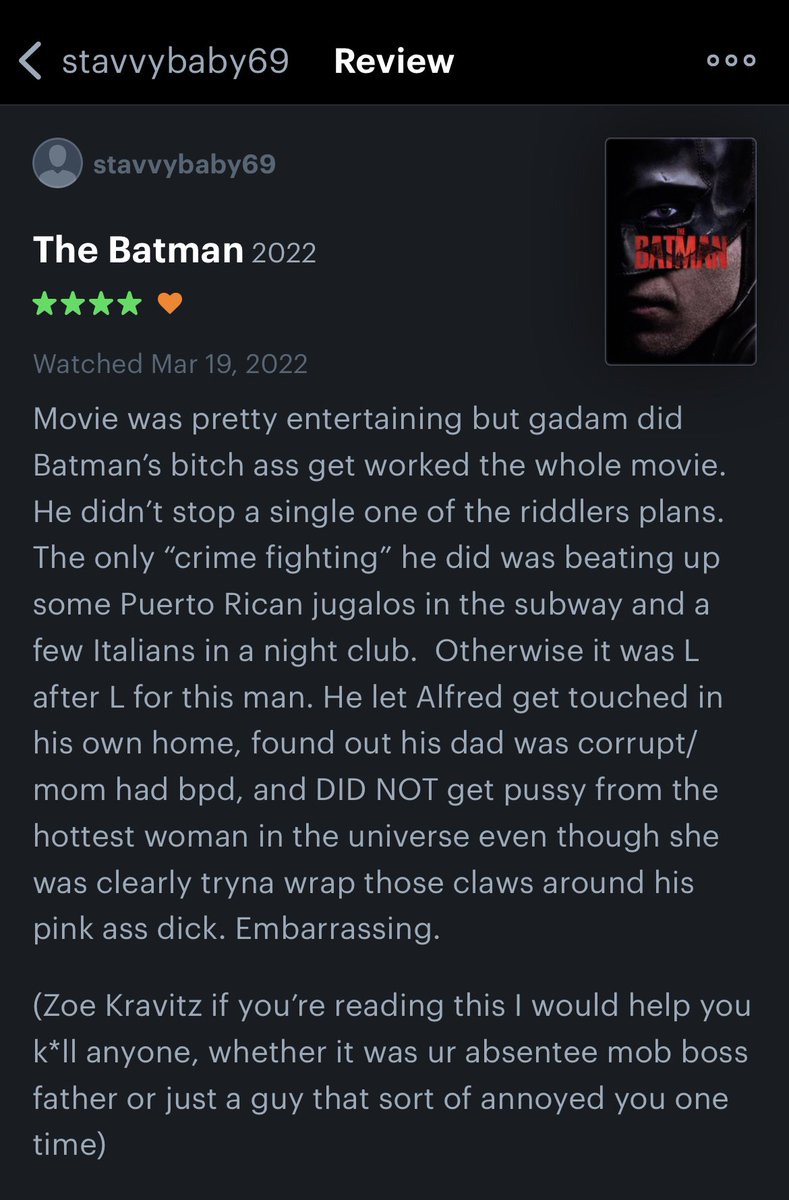 stavvybaby's tweet photo. Robert Pattinson portrayed the most bitchmade bat man in cinema history https://t.co/ZDt4L20es3