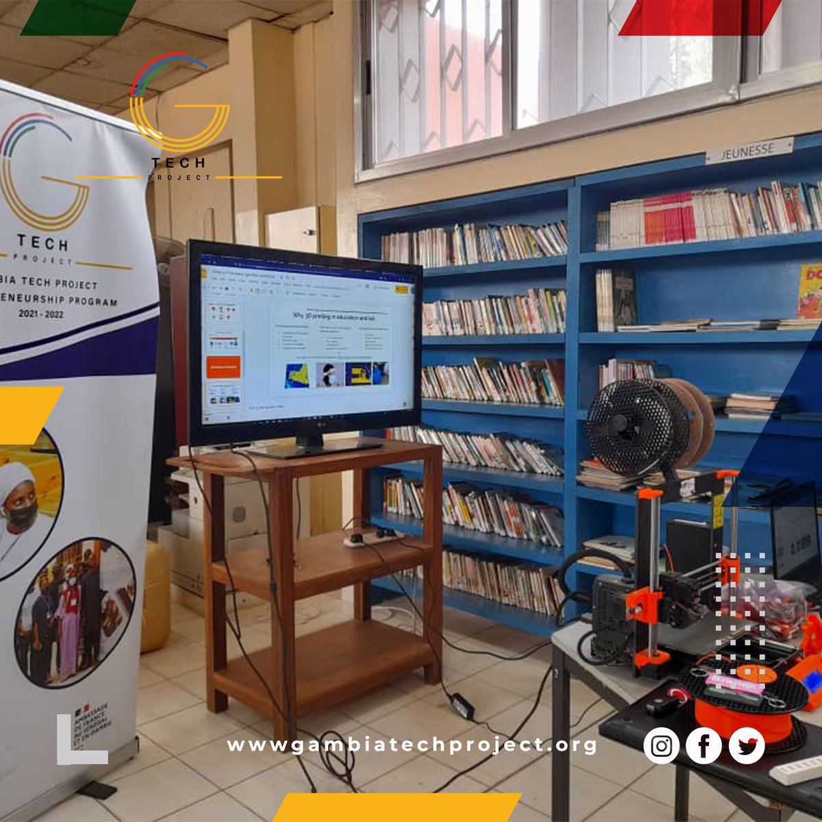 gambiatech's tweet photo. Ending this week with 📈 results and impact 💪🏾
Today, Alliance Franco in partnership with Gambia Tech Project Project and @make3dgambia held the Animation and 3D printing workshops for kids from 7 to 15 years old

#gambiatechproject #kids #printing #3D #animation https://t.co/1QZHyD45hr