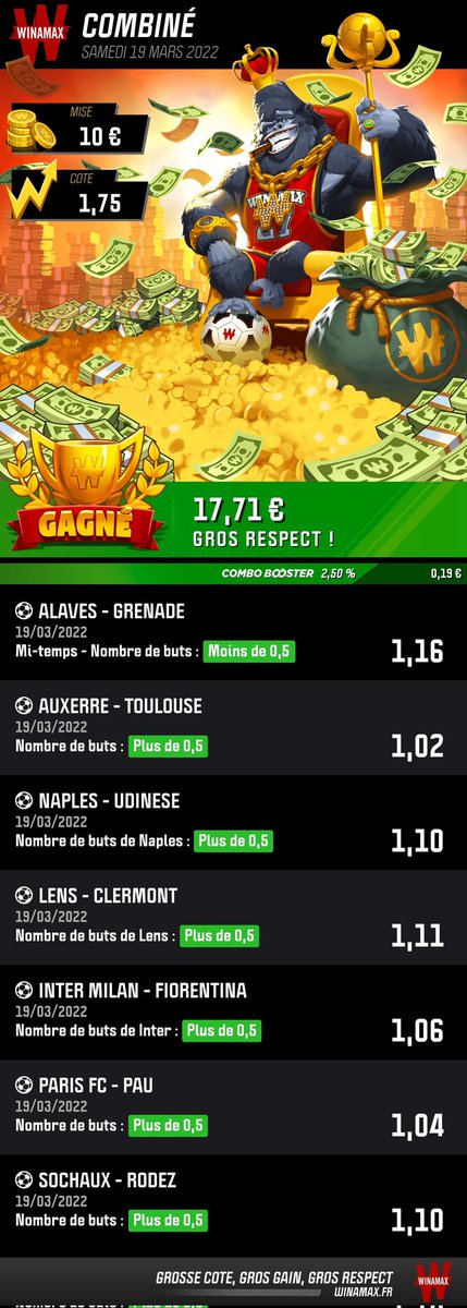 un_terrien_'s tweet photo. ✅ on a validé le pari confiance  du jour  !!  #TeamParieurs  #BetCommePak #TeamParieur  @PakMeiProno  ;-) suivez pour de l'efficient betting https://t.co/j7iH6iuxLN