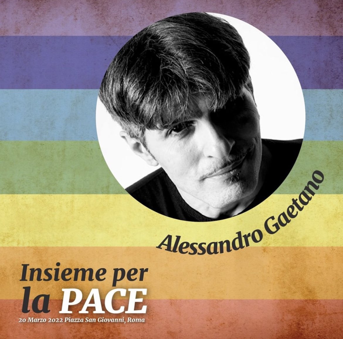 Partecipate al concerto #Insiemeperlapace
Domenica 20 marzo dalle 15 in piazza San Giovanni Roma

Non ci sono più scuse: la pace è una urgente necessità 
Basta conflitti e situazioni di crisi 
Non solo in Ucraina ma in tutto il mondo

Grazie al portavoce <a href="/aboubakar_soum/">Aboubakar Soumahoro</a> 

💜🏳️‍🌈