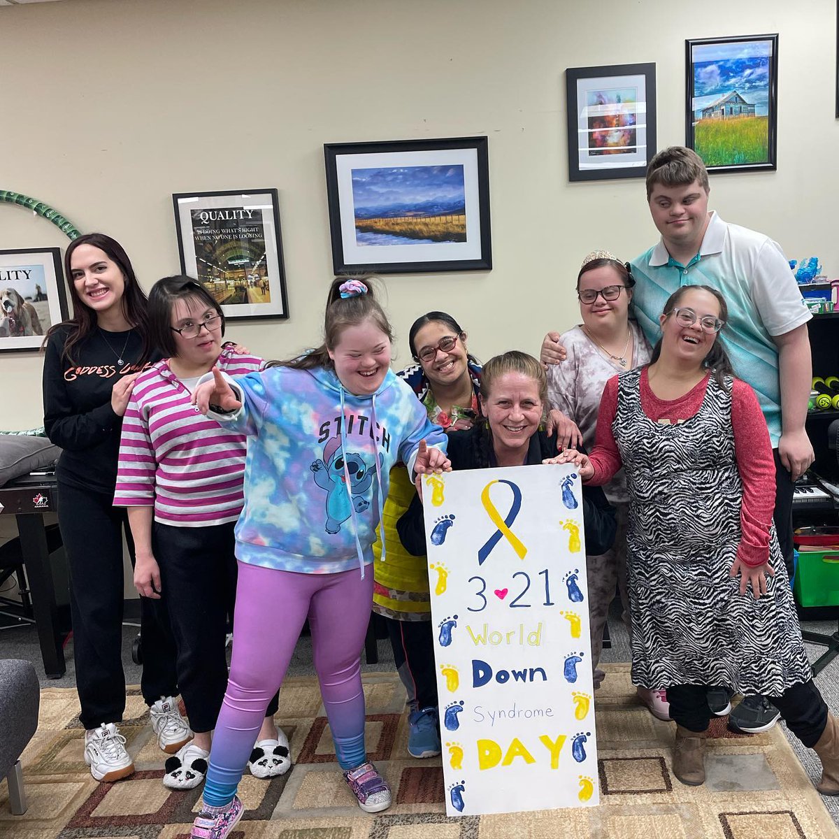 Only a couple of more days until we celebrate #WorldDownSyndromeDay! We had fun in class this week making a sign to help spread awareness.

💙🤟🏼💛

#yyc #Calgary #Downsyndrome #SocialLearningCentre #LifeSkills #MakeLearningFun #SeeTheAbility #WeSeeTheAbility  #ConnectUpWithDowns