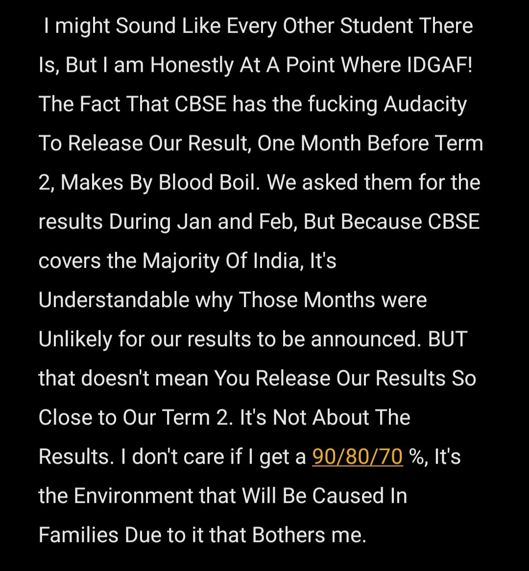 YashingMachine7's tweet image. Dear CBSE, KINDLY KNOW THAT U GUYS AREN'T HELPING
#cbseterm1 #cbseterm1result #class12result #CBSE