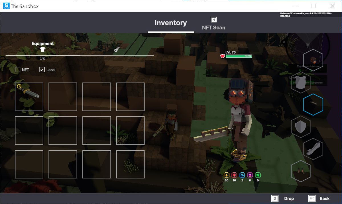 G11Supra's tweet photo. @TheSandboxGame I just participated in the daily #SandboxAlphaS2Contest for a chance to earn up to 1,000 $SAND! Starting March 19 - Gather the equipment. Check out my screenshot below!
👇 #SandboxAlphaS2 https://t.co/UBdmlRy8S2