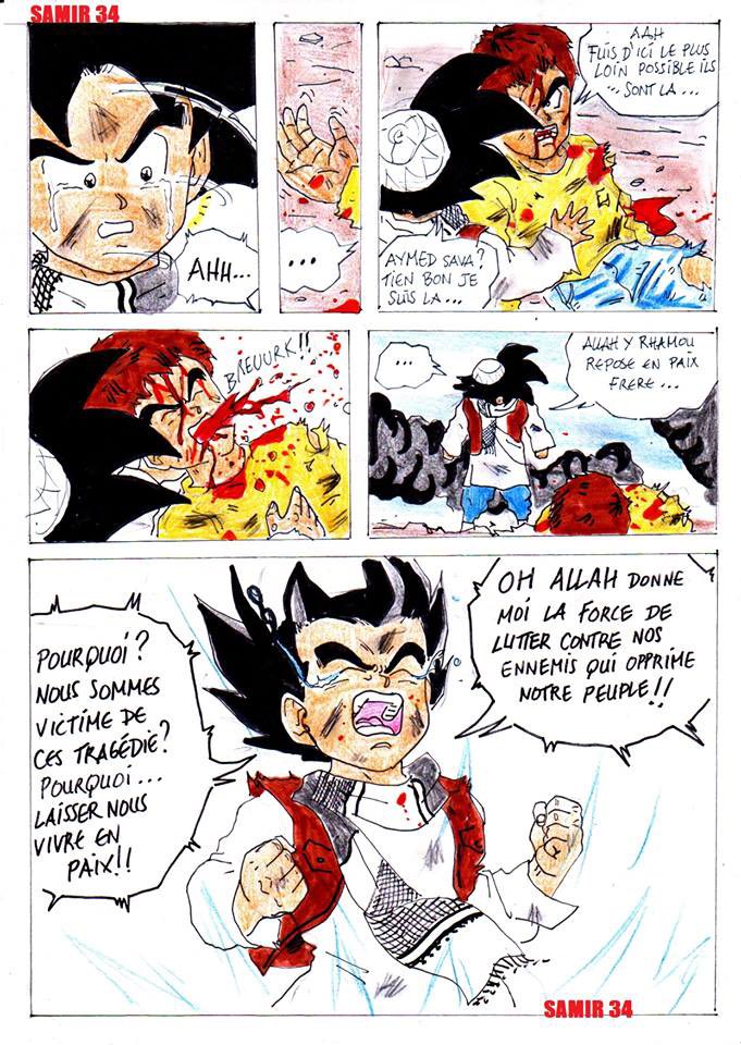 Shikima_King_'s tweet photo. Today I learned that there was a whole Palestinian Goku comic https://t.co/wihdz423fC