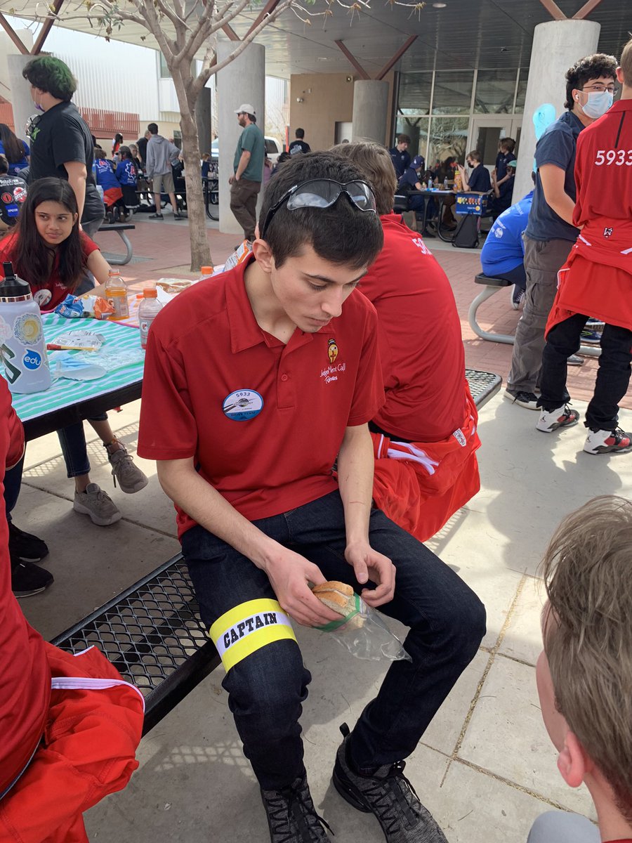 JMRobotics_5933's tweet photo. JudgeMent Call 8th Alliance captain at Arizona Valley Regional. Thank you 6479 and 6833 for accepting our invitation to join our alliance! #frc2022 #judgepride https://t.co/B98V4EEHK6