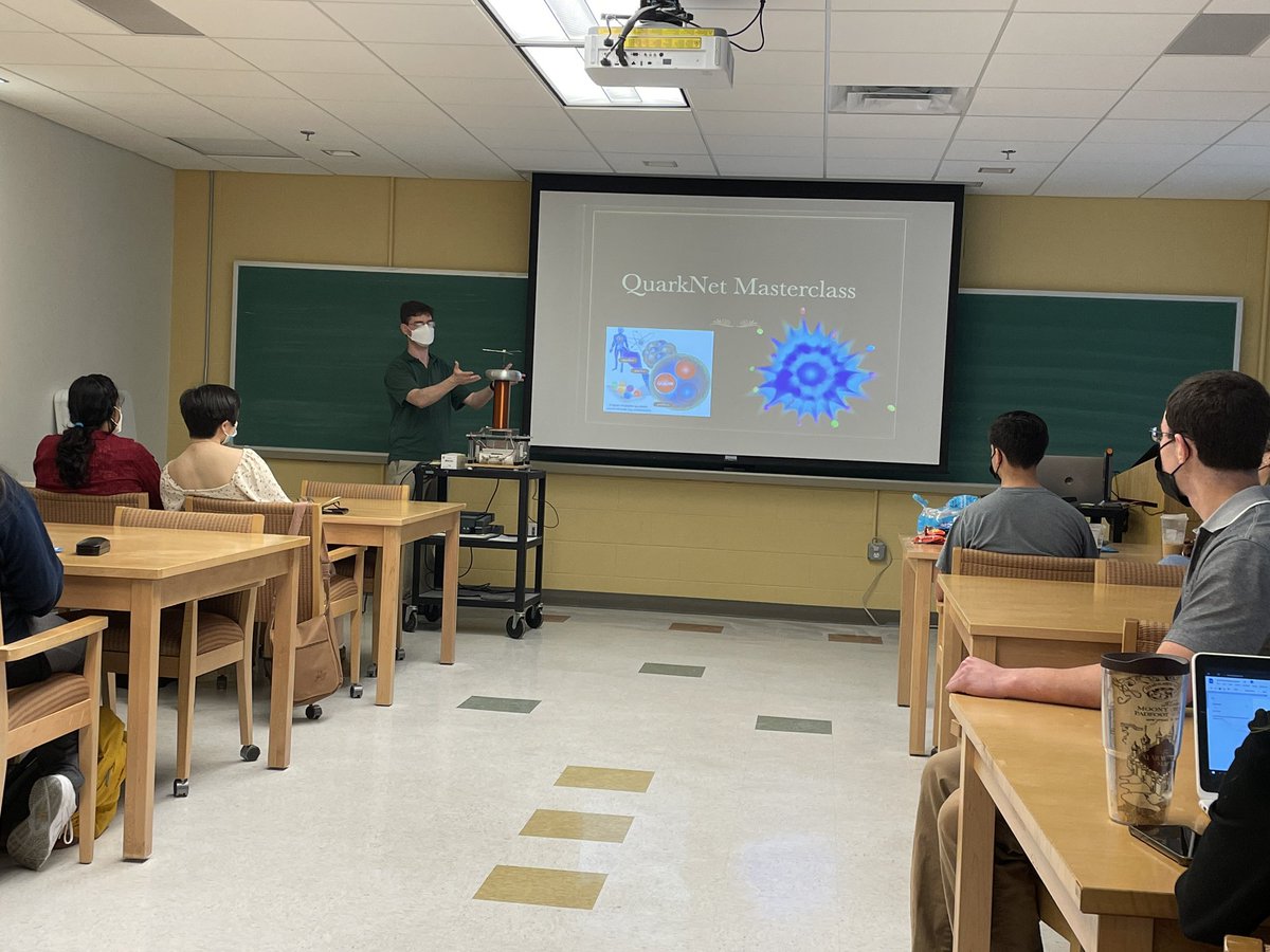 mrfetsko's tweet photo. Another fantastic CMS masterclass experience at William & Mary. Thank you to all the wonderful professors!!#physicsIMC @HenricoScience #quarknet https://t.co/qG9UF7OCtE
