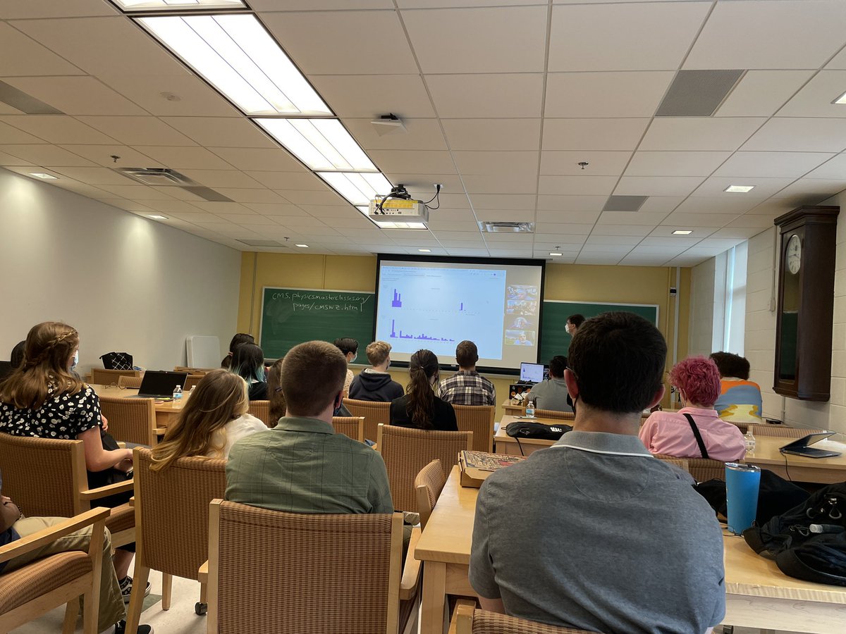 mrfetsko's tweet photo. Another fantastic CMS masterclass experience at William & Mary. Thank you to all the wonderful professors!!#physicsIMC @HenricoScience #quarknet https://t.co/qG9UF7OCtE