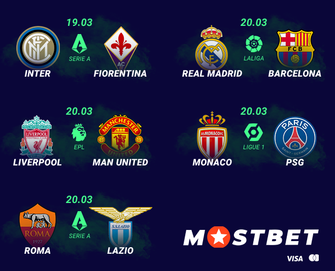 Tudo pronto para os jogos deste fim de semana??⚽

Não perca eles!! e não se esqueça de fazer suas apostas na MOSTBET!!🔥

Aposte com as melhores odds e receba até 1700 reais de bônus. 👉💰 (mostbetbr1.site)