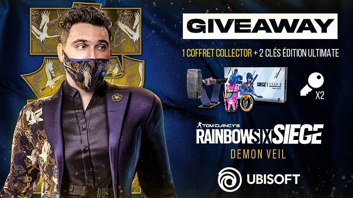 CHOWH1_'s tweet photo. 🔥CONCOURS🔥

A l’occasion du lancement de la saison 1 de l’année 7 de Rainbow Six Siege, on vous propose de remporter 1 coffret collector et 2 clés Ultimate. 

Pour participer :
RT ce tweet + Follow @Rainbow6FR &amp; @CHOWH1_ 
TAS 21/03 https://t.co/PoQFSL05TX