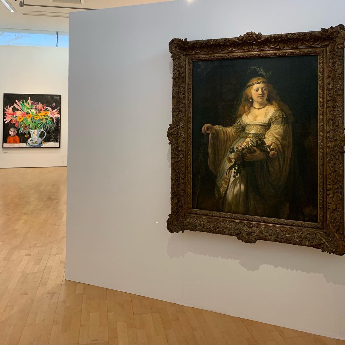 OrielDavies's tweet photo. Why not visit the Rembrandt at #newtown this weekend 11-4 Saturday and Sunday @NationalGallery #masterpiecetour// Dewch i weld yr Rembrandt yn #newtown y penwythnos hwn 11-4 Dydd Sadwrn a dydd Sul @nationalGallery #masterpieceTour https://t.co/4Cji1yGObQ