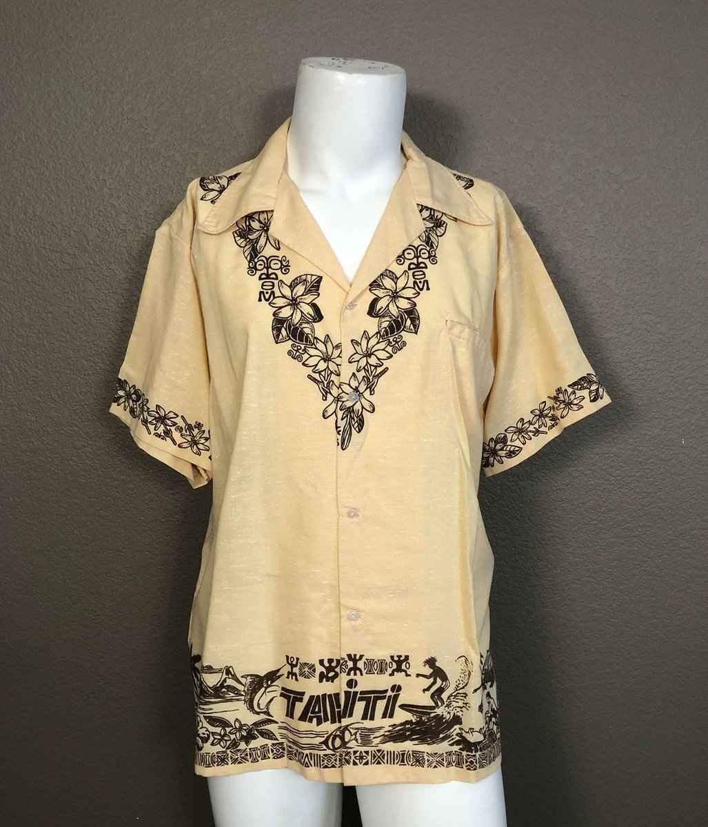 RoguesGold's tweet image. Check out Vintage 60's Cuban Collar Button Up Tapa Tahiti Surfer Shirt EXC Preowned  #ButtonFront ebay.com/itm/2656036923…

#tahiti #tahitishirt #surfer #surfershirt #tapashirt  #beachlife #mewmewsboutique #outtasiteboutiquecom