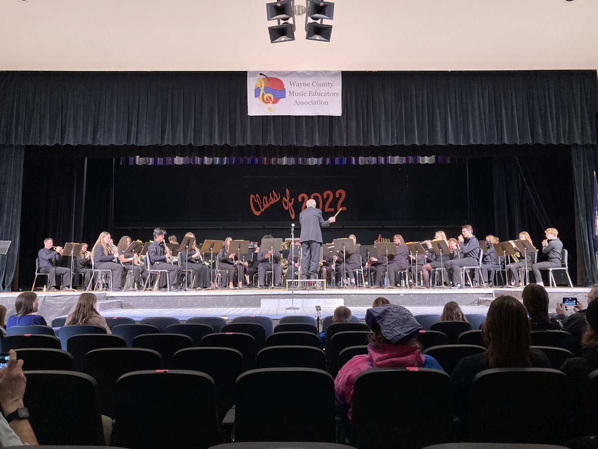 In Marion watching the HS All-County Instrumental Performance. So awesome to see many <a href="/Newark_HS/">Newark High School</a> students performing with an inspired group of musicians.