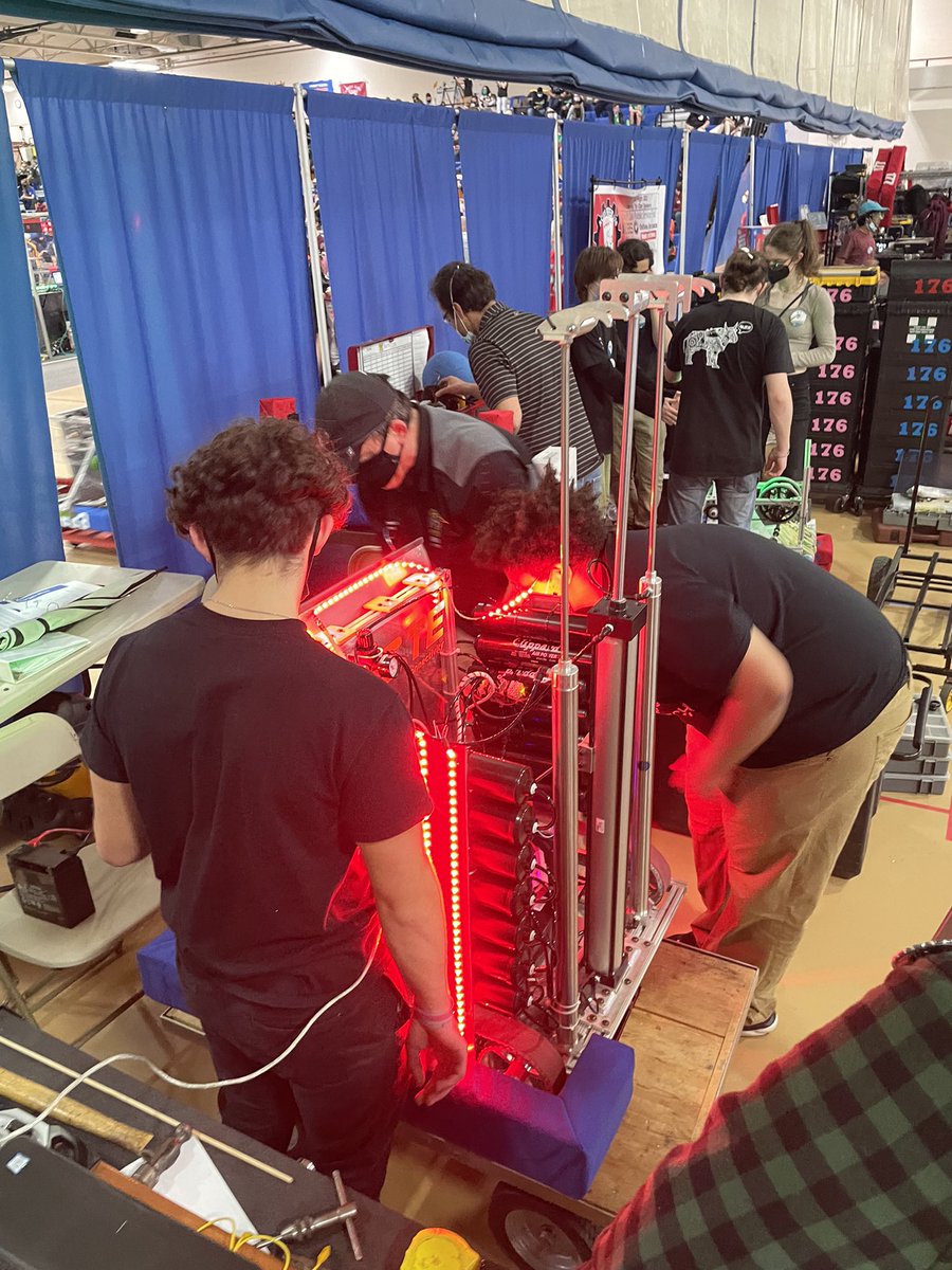 BVT’s robotics Team 61 hard at work at the Western New England District Competition in Springfield. <a href="/BVTRobotics/">BVT Robotics</a> <a href="/BVTHighSchool/">BVT</a>