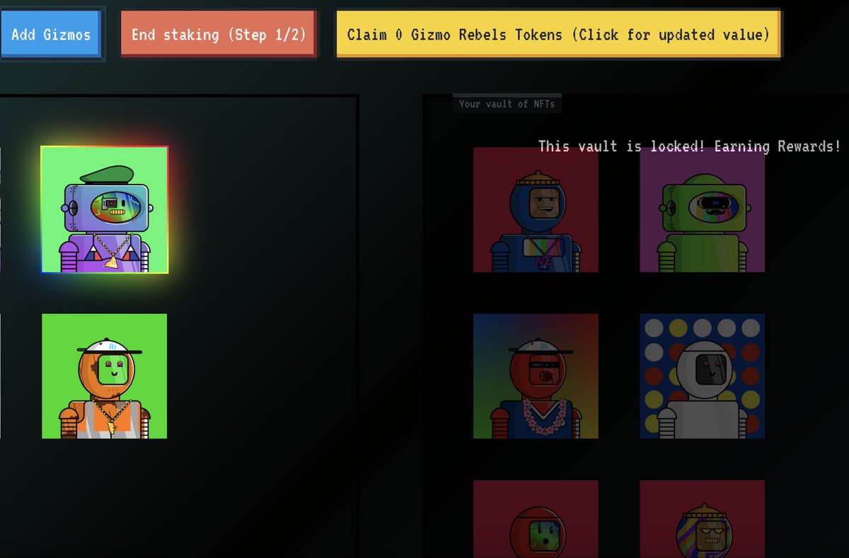 How much $GIZMO have you earned from staking so far 👀 ?? <a href="/GizmoRebels/">Gizmo Rebels | STAKING LIVE</a>