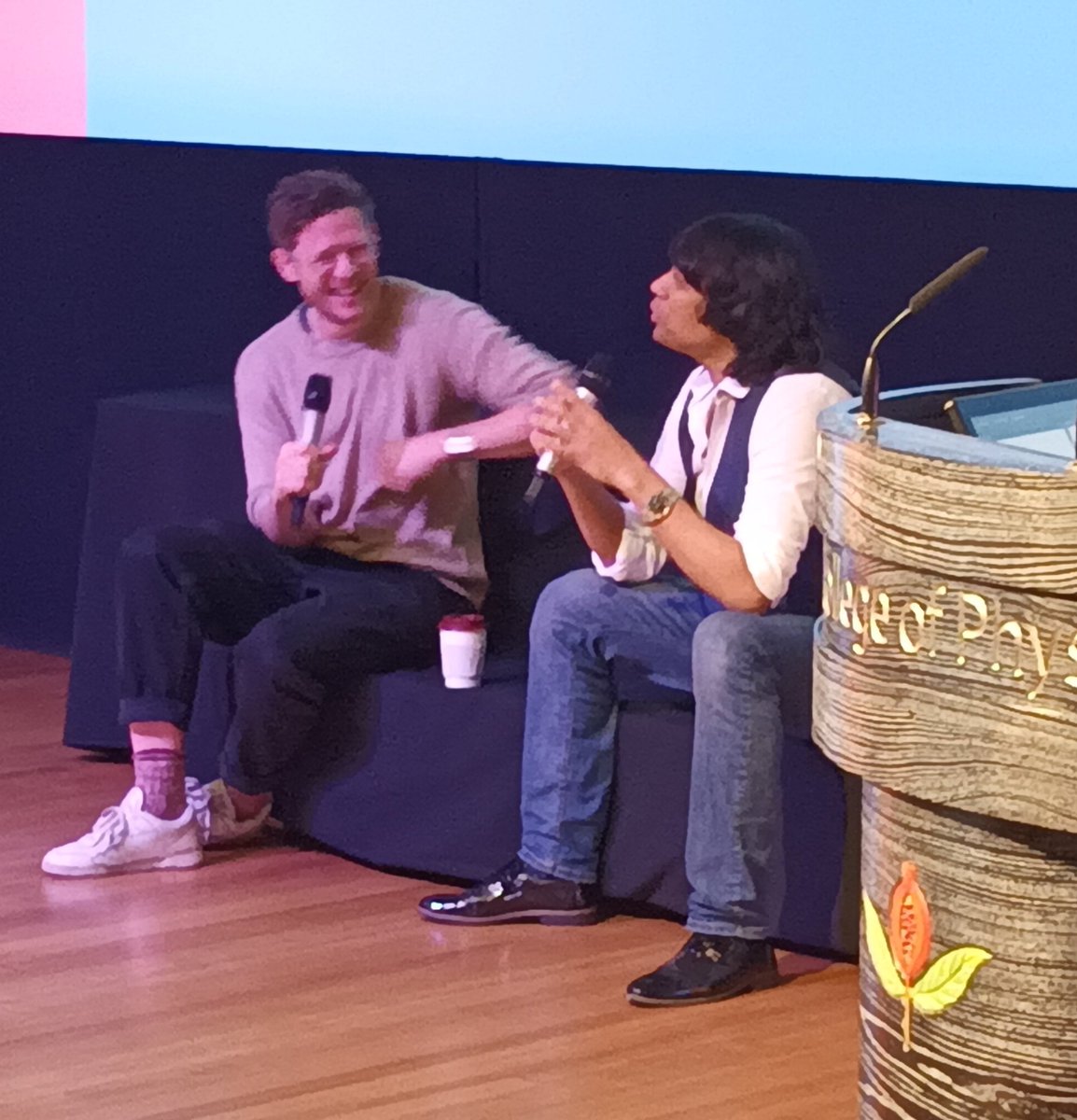 AdrianLong3's tweet photo. A welcome return to the much-missed world of #T1D meet-ups at #TAD5 today. And real personal pride in hearing from those whom I have got to know as friends esp - @t1d_dan @SOliverCello & @Type1Adventures. And always a pleasure to hear from @jginorton. Thank you @parthaskar & team https://t.co/1jGk0mKWcQ