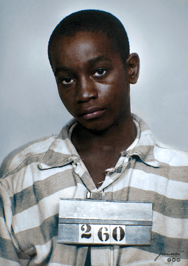 The youngest person ever sentenced to Death was 14 years old,George Stinney Jr,african american who was accused of killing white girls aged 11 &amp; 7. George was sentenced &amp; killed with a 5380 volt shock in the electric chair. 70yrs later, in 2014, George was proven innocent.