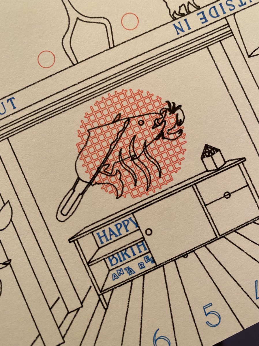 emailyedelman's tweet photo. my plotter is my printer. these recent bday cards for friends are collages of the things they love https://t.co/91NSxUX1Ap