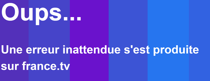 gregpad's tweet photo. @francetvsport @Francetele  Un match de plus ou le module d'identification a crashé. Quand ça arrive une fois, c'est la honte, deux fois c'est navrant. Le match a commencé depuis 15 min. Au moins vous savez alterner les pages erreurs pour nous distraire. https://t.co/qpCTY1dKIm