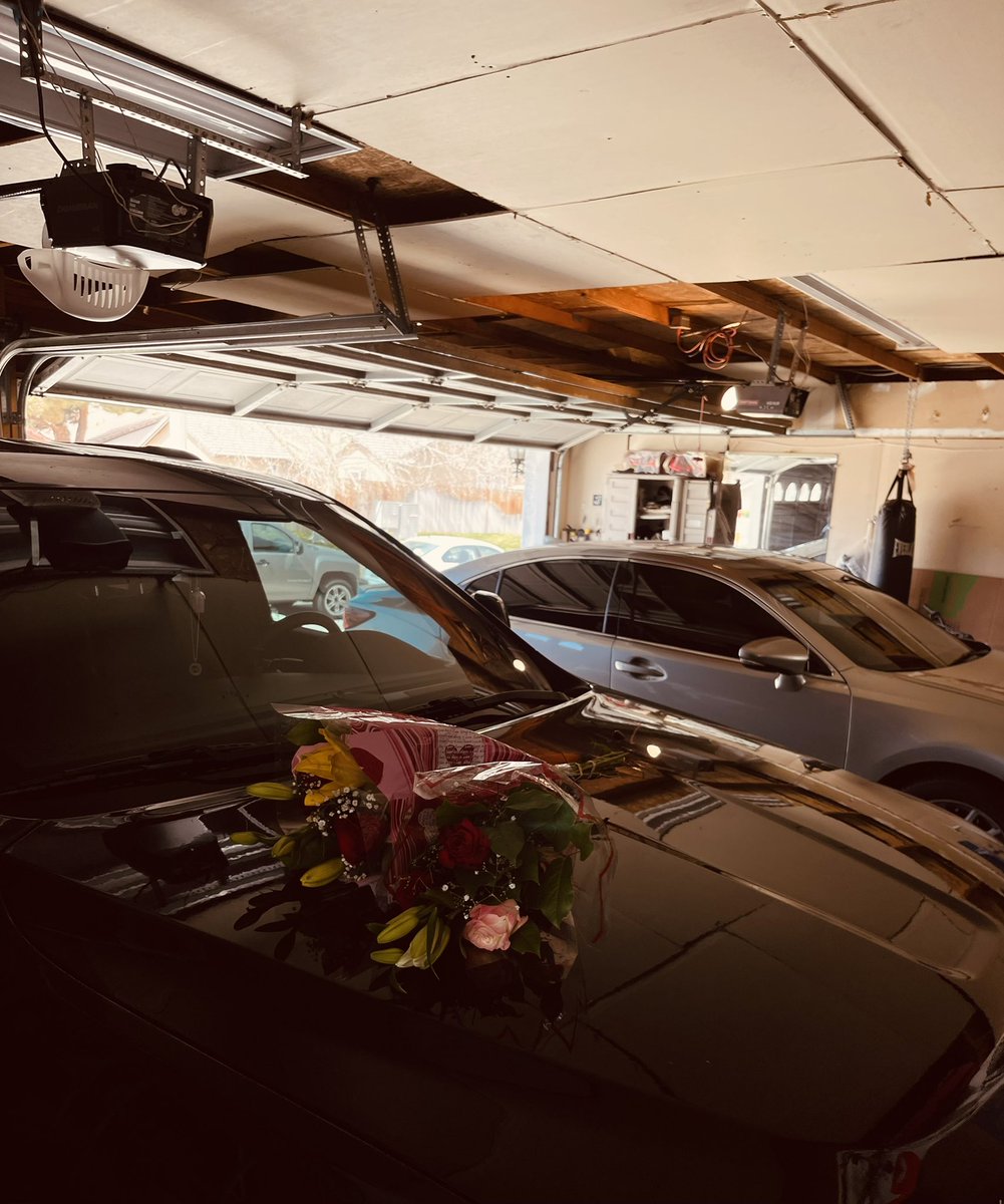 I had a bad day at work so I bought my girl flowers to surprise her so I could see her smile to make my day better!